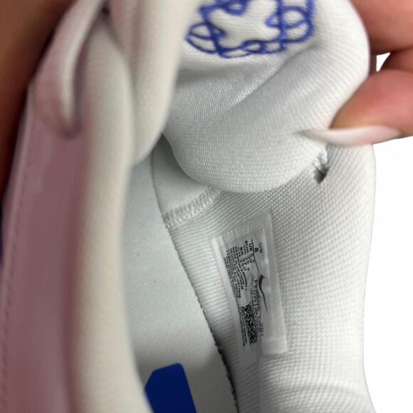 Nike Shoes Womens 8 White Light Blue A'ja Basketball Shiny Fits 7.5 New - Picture 9 of 13